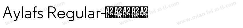 Aylafs Regular字体转换